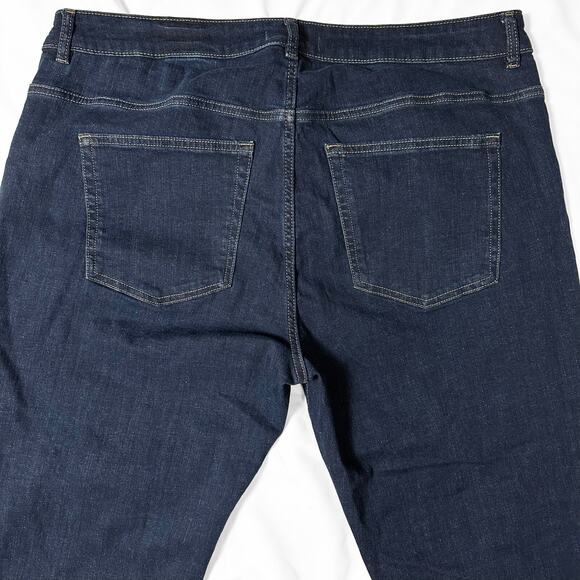 Warp + Weft Amsterdam Slim Jeans Mens Actual Size 39x30 Dark Blue Denim Straight - Picture 3 of 11